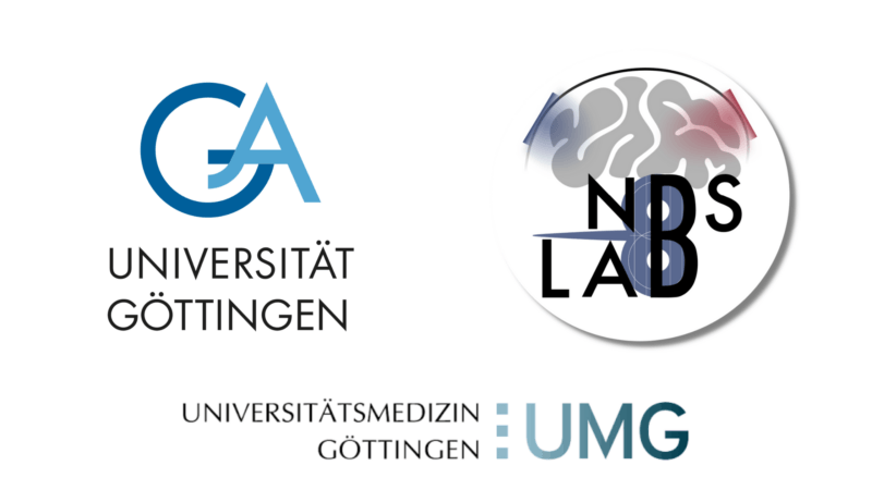 Logos of the University of Göttingen, the NBS Lad and the University Medical Center Göttingen